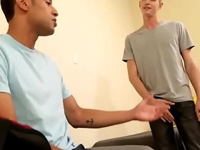Straight guy has to suck &amp_ fuck cock to get out of trouble - first time gay sex