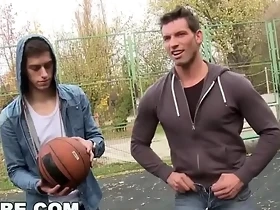 GAYWIRE - Marek &amp_ Johnny Have Anal Sex In Public After Playing Basketball