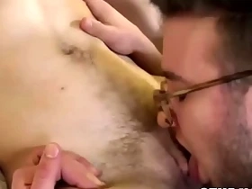 Cute FTM dude gets his pussy licked and strapon banged