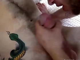 Handsome young FTM man pussy licked and banged passionately
