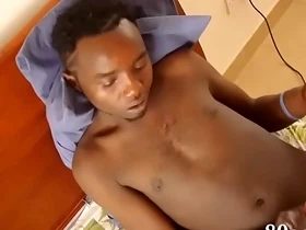 African Boy Paul Stroking Cock