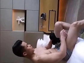 Asian Muscle Jock Gets Naked