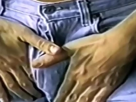 Retro homos butt fuck and jerk each other off with pleasure
