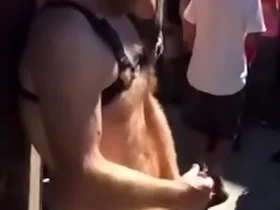 Folsom Street Fair Hot Guy Big Dick Public Jerk Off Cum Load Bigolthickone